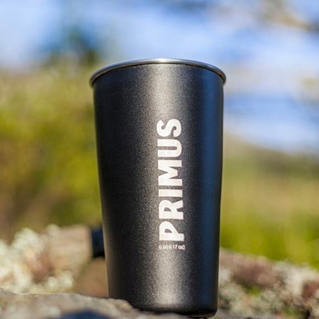 프리머스 PRIMUS 캠프파이어 시리즈 파인트 컵 프린트 BLACK