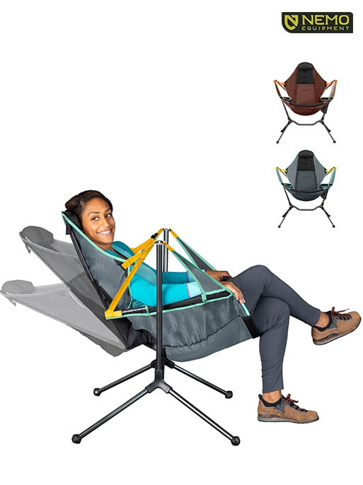 니모 스타게이즈 럭셔리 스윙 체어 [2가지 색상] 휴대용 야외용 캠핑 흔들 의자