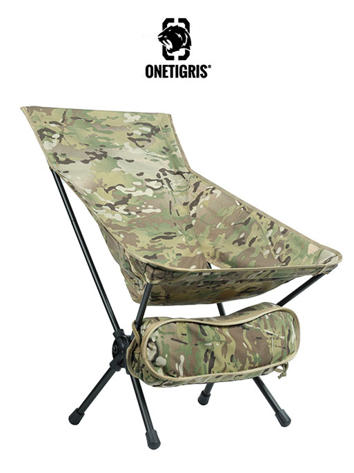원티그리스 밀리터리 경량 체어03 하이백 멀티캠 휴대용 야외용 백패킹 캠핑 의자