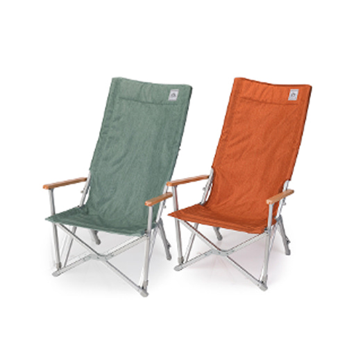 KOVEA 코베아 로우 롱 릴렉스체어 미드나잇오렌지 민트그린 접이식 야외용 휴대용 캠핑 의자