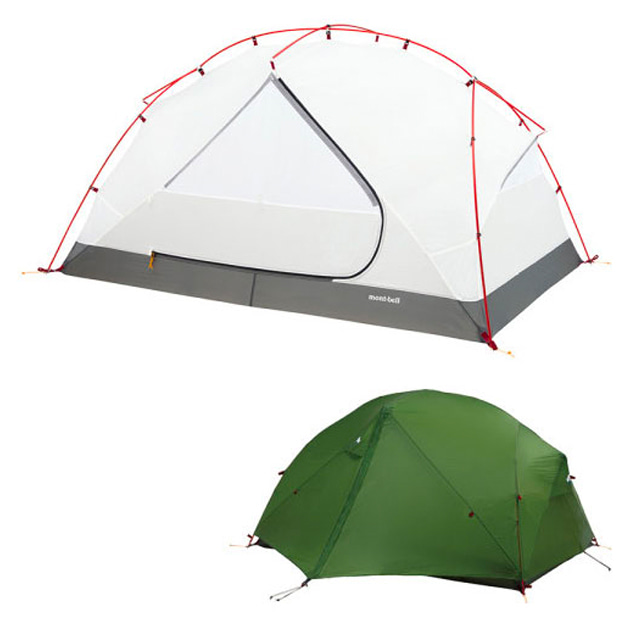 몽벨 montbell 루나 돔 2 경량 백패킹 알파인 캠핑 텐트 다크그린